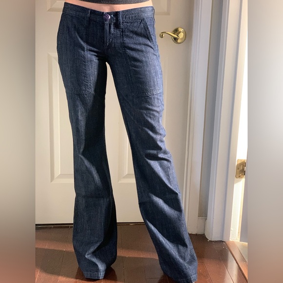 NWOT J Brand dark wide leg flare trouser style jeans - Picture 11 of 11